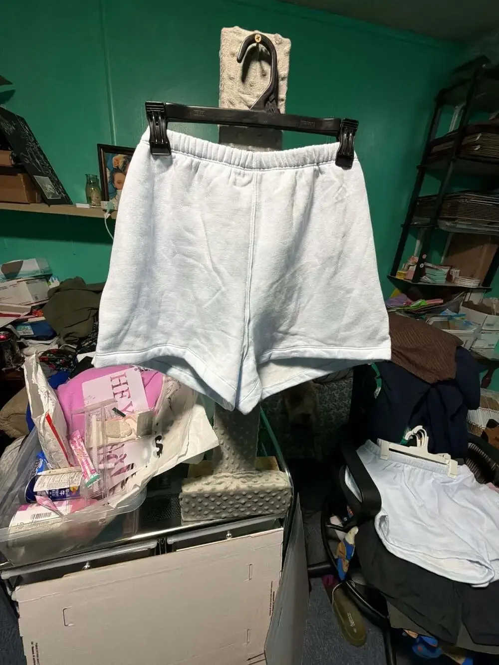C0082 Wild Fable Airy Blue Fleece Lounge Shorts Size L